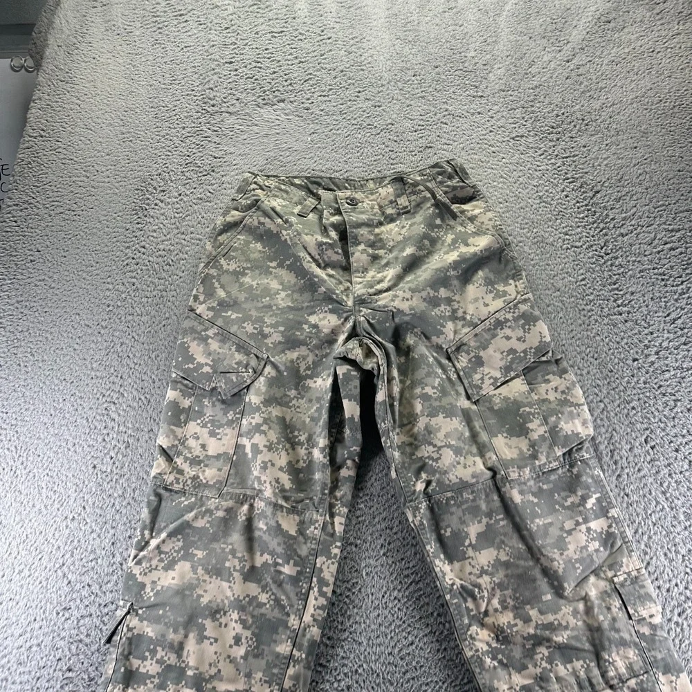 US Army Pant Men's S Green Cotton Cargo Straight Uniform Combat Military Trouser